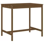 mézbarna 5 részes tömör fenyőfa kerti bárszett