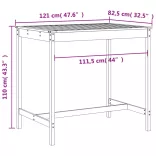 mézbarna 5 részes tömör fenyőfa kerti bárszett