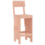 7 részes tömör duglászfenyő kerti bárgarnitúra