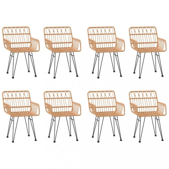 9 részes polyrattan kerti étkezőgarnitúra