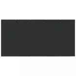 9 részes fekete polyrattan kerti étkezőgarnitúra