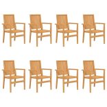 9 részes tömör tíkfa kerti étkezőgarnitúra