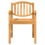 9 részes tömör tíkfa kerti étkezőgarnitúra