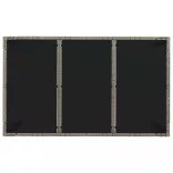 7 részes szürke polyrattan kerti étkezőgarnitúra párnával