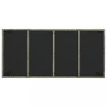 7 részes szürke polyrattan kerti étkezőgarnitúra párnával