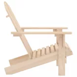 tömör fenyőfa kerti Adirondack szék