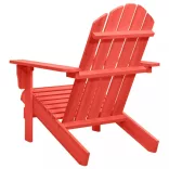 piros tömör fenyőfa kerti Adirondack szék