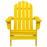 sárga tömör fenyőfa kerti Adirondack szék
