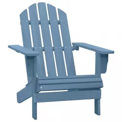 kék tömör fenyőfa kerti Adirondack szék