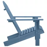 kék tömör fenyőfa kerti Adirondack szék