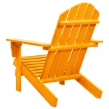narancssárga tömör fenyőfa kerti Adirondack szék