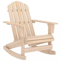 tömör fenyőfa kerti Adirondack hintaszék