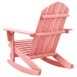 rózsaszín tömör fenyőfa kerti Adirondack hintaszék