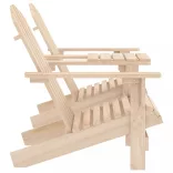 tömör fenyőfa kerti Adirondack székek teázóasztallal