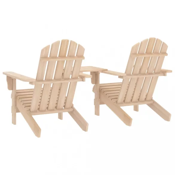 tömör fenyőfa kerti Adirondack székek teázóasztallal