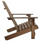 kétszemélyes barna tömör fenyőfa kerti adirondack szék
