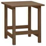 barna tömör fenyőfa kerti adirondack szék asztallal