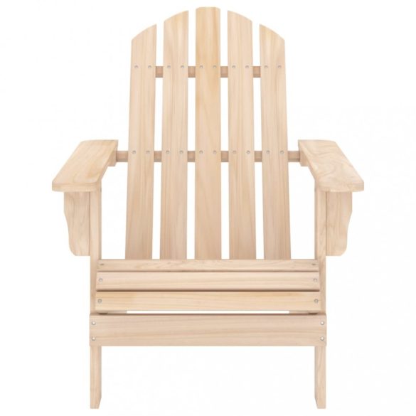 tömör fenyő adirondack szék zsámollyal és asztallal