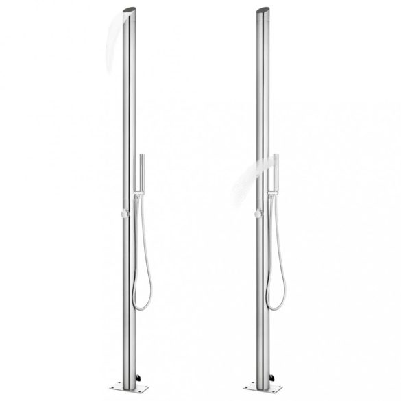 rozsdamentes acél kerti zuhany 220 cm