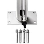 rozsdamentes acél kerti zuhany 220 cm