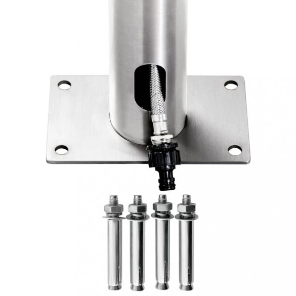 rozsdamentes acél kerti zuhany 220 cm