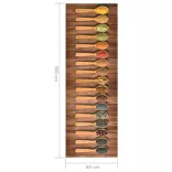 kanál mintás mosható konyhaszőnyeg 60 x 300 cm