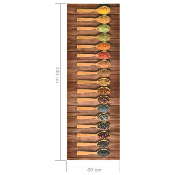 kanál mintás mosható konyhaszőnyeg 60 x 300 cm