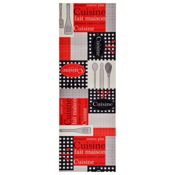 Cuisine" mintájú mosható konyhaszőnyeg 60 x 300 cm"