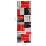 Cuisine" mintájú mosható konyhaszőnyeg 60 x 300 cm"