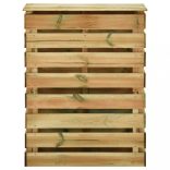 lécezett impregnált fenyőfa kerti komposztáló 80x50x100 cm