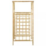 impregnált fenyőfa kerti pergola 2 szemeteskukához