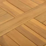 négyzet alakú tömör tíkfa asztallap 40 x 40 x 2,5 cm