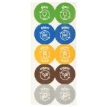 4 db antracitszürke rakásolható szemeteskuka 100 L