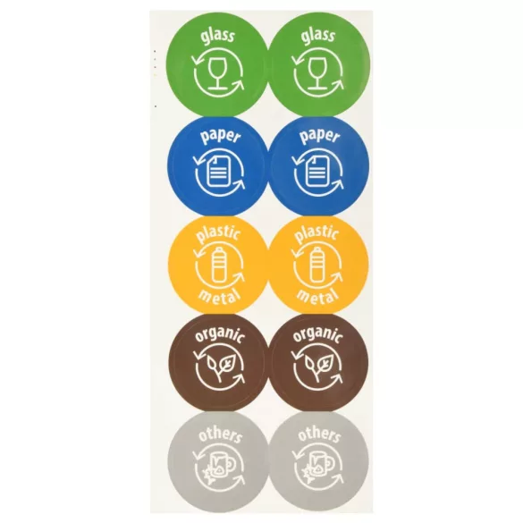 4 db antracitszürke rakásolható szemeteskuka 100 L