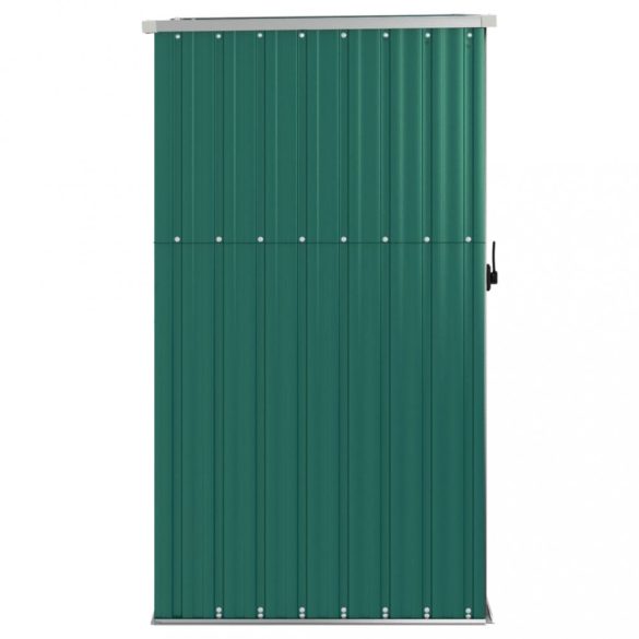 zöld horganyzott acél kerti szerszámtároló 88 x 89 x 161 cm