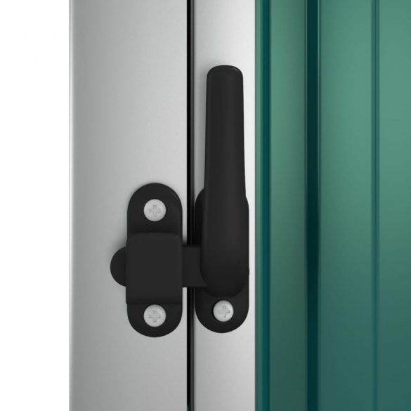 zöld horganyzott acél kerti szerszámtároló 88 x 89 x 161 cm