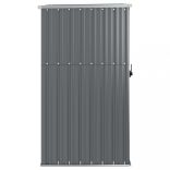 szürke horganyzott acél kerti szerszámtároló 88 x 89 x 161 cm