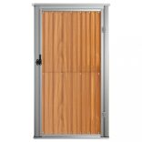 barna horganyzott acél kerti szerszámtároló 88 x 89 x 161 cm