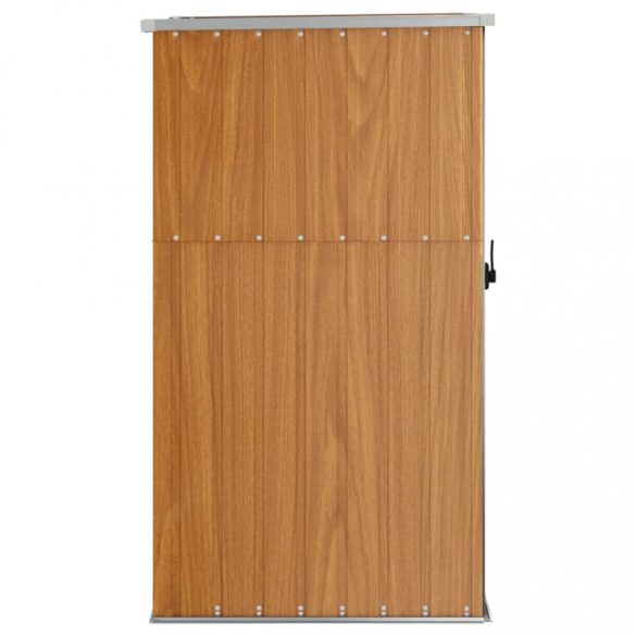 barna horganyzott acél kerti szerszámtároló 88 x 89 x 161 cm