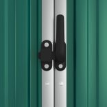 zöld horganyzott acél kerti szerszámtároló 161 x 89 x 161 cm