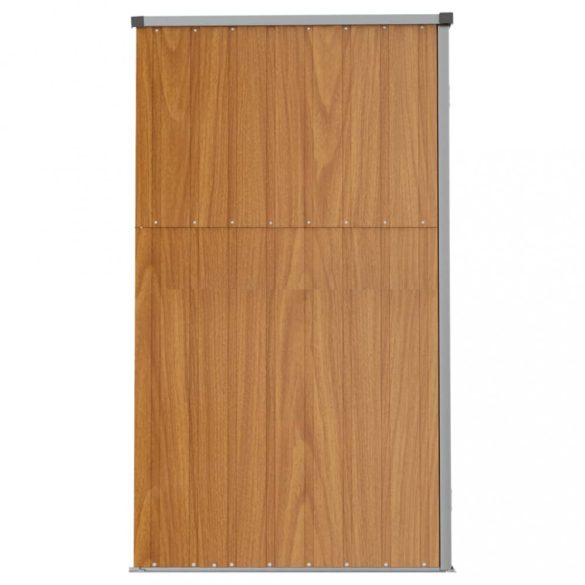 barna horganyzott acél kerti szerszámtároló 161 x 89 x 161 cm