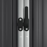 antracit horganyzott acél kerti szerszámtároló 225x89x161 cm