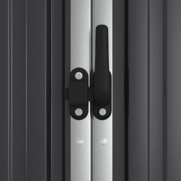 antracit horganyzott acél kerti szerszámtároló 225x89x161 cm