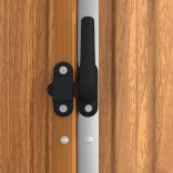 barna horganyzott acél kerti szerszámtároló 225 x 89 x 161 cm