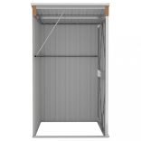 barna acél falhoz erősíthető kerti fészer 118x100x178 cm