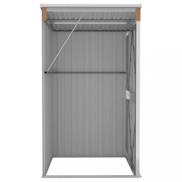 barna acél falhoz erősíthető kerti fészer 118x100x178 cm