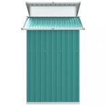 zöld horganyzott acél kerti fészer 270 x 130 x 208,5 cm