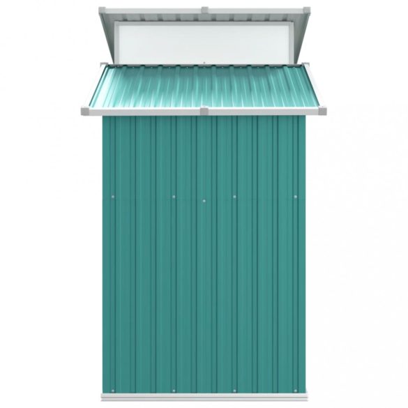 zöld horganyzott acél kerti fészer 270 x 130 x 208,5 cm