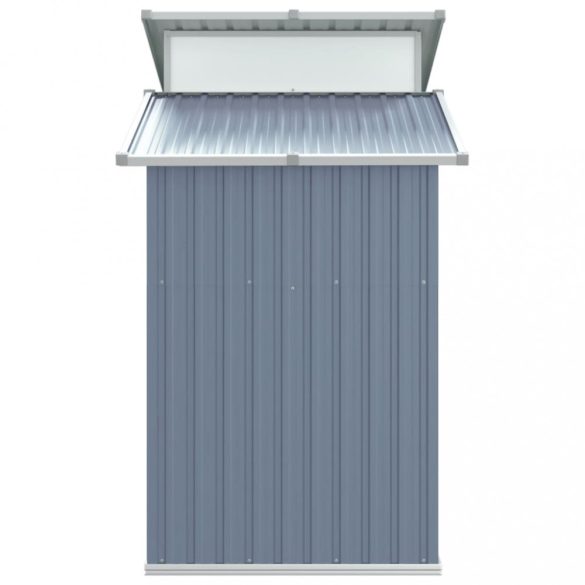 szürke horganyzott acél kerti fészer 270 x 130 x 208,5 cm