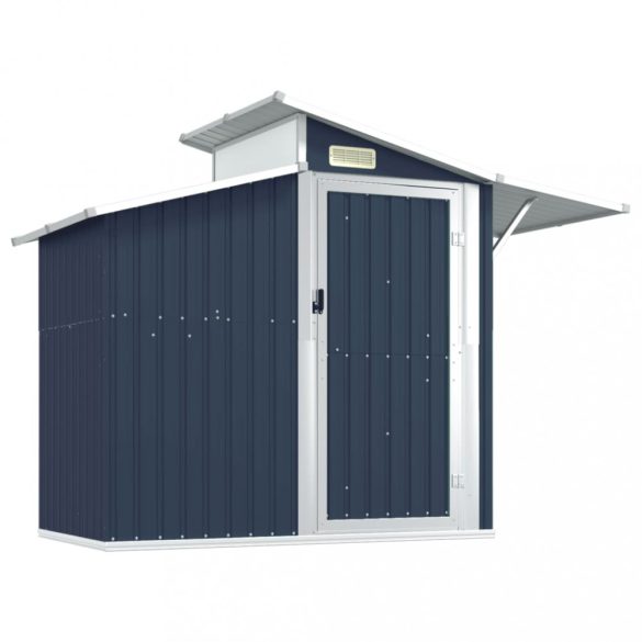 antracitszürke horganyzott acél kerti fészer 270x130x208,5 cm